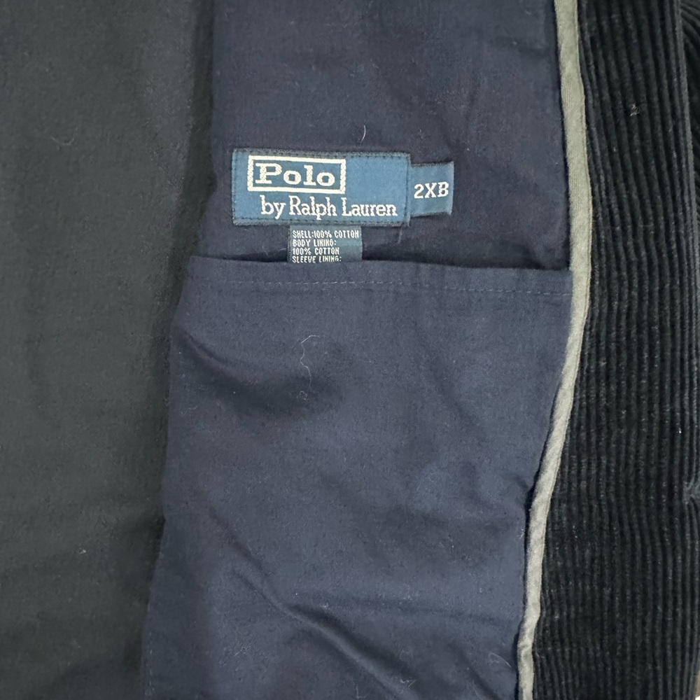 Men’s Polo Ralph Lauren Corduroy three button blazer vintage. 90s. Size 2xB Navy - Picture 7 of 15
